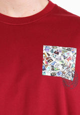 Forest x Disney 100 Year of Wonder Mickey Stamp Collections Boxy-Cut Airism Cotton Men Family T Shirt  - FW20067