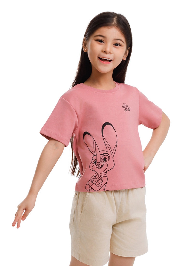 Forest T Shirt Perempuan/Budak | Forest x Disney Zootopia 2 Premium Cotton Cropped Women/Kids Tee - FW820155/FWK820155