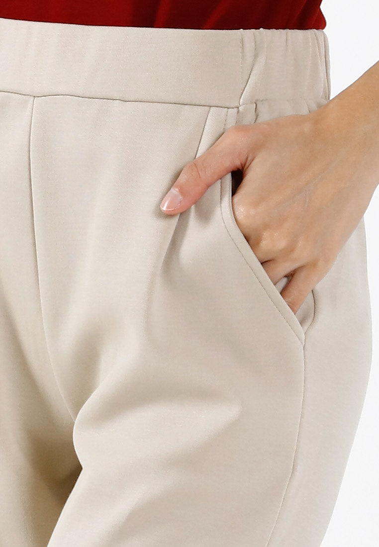 Forest Seluar Panjang Perempuan | Forest Ladies Cotton Interlock Tapered Pants Women Casual Long Pants - 810500