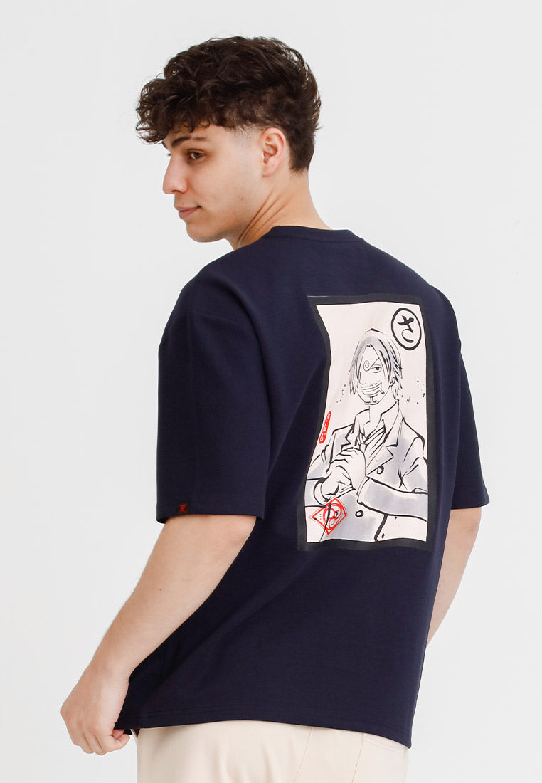 Forest Baju T Shirt/Seluar Lelaki | Forest x One Piece Sanji Premium Air-Cotton Oversized Mens Tee - FO20002/FO10002