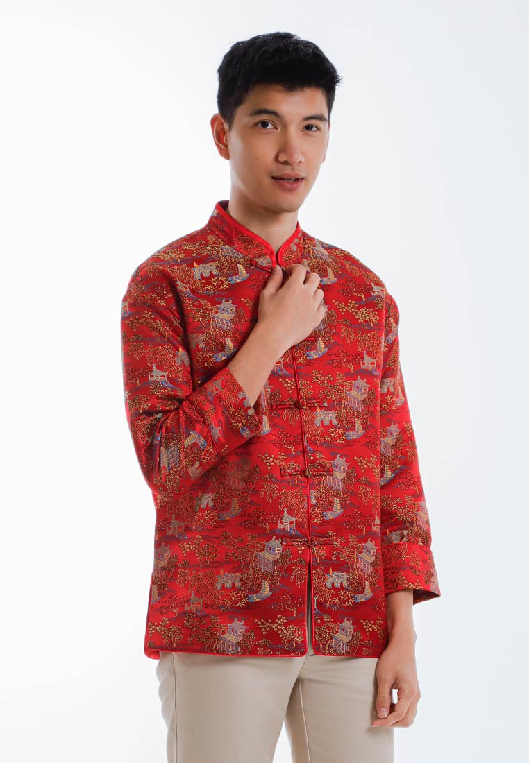 Byford CNY Tang Fu Lelaki | Byford Mens Tang Fu Jacquard Long Sleeve - 3526903Z