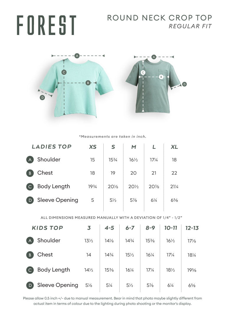 Forest T Shirt Perempuan/Budak | Forest x Disney Zootopia 2 Premium Cotton Cropped Women/Kids Tee - FW820156/FWK820156