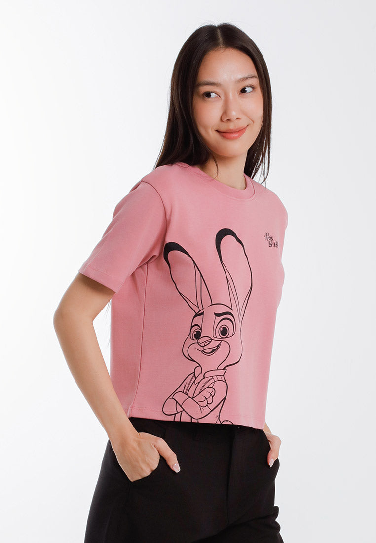 Forest T Shirt Perempuan/Budak | Forest x Disney Zootopia 2 Premium Cotton Cropped Women/Kids Tee - FW820155/FWK820155