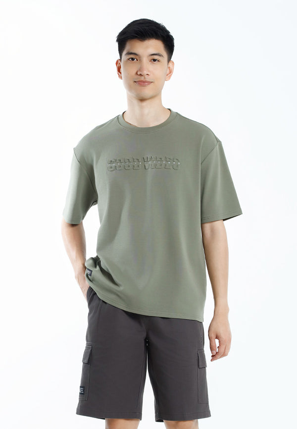 Forest T Shirt Lelaki | Forest Oversized Premium Weight Cotton Interlock Short Sleeve T Shirt Men - 24090