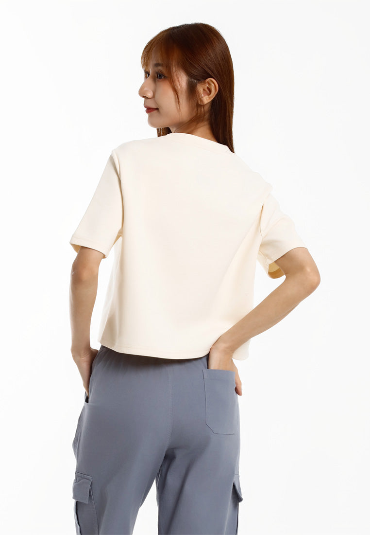 Forest Baju Perempuan | Forest x Disney Lotso Heavy Weight (260gsm) Short Sleeve Ladies Crop Top - FW820122