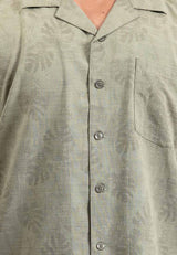 Forest Plus Size Cotton Woven Casual Full Print Men Shirt | Plus Size Baju Kemeja Lelaki Saiz Besar - PL621358