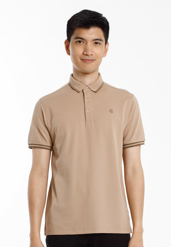 Byford Baju Berkolar Lelaki | Byford Cotton Mixed No Pocket Polo Slim Fit Collar Tee Mens  - 3625001A