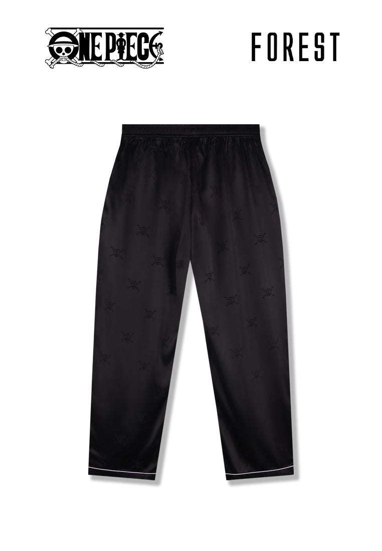 (1 Pc) Forest X One Piece Unisex Satin Spandex Long Pants Pyjamas Selected Colours - NPU0040L