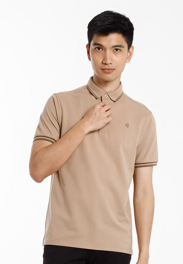 Byford Baju Berkolar Lelaki | Byford Cotton Mixed No Pocket Polo Slim Fit Collar Tee Mens  - 3625001A