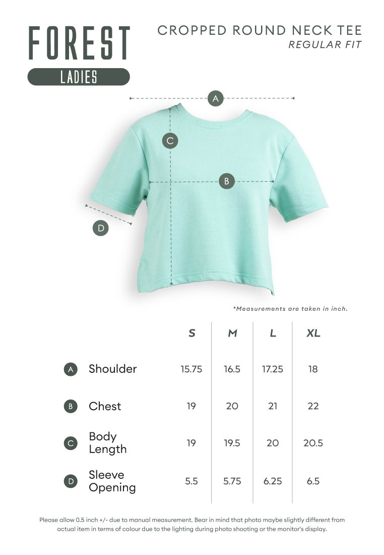 Forest Baju Perempuan | Forest x Disney Lotso Heavy Weight (260gsm) Short Sleeve Ladies Crop Top - FW820122