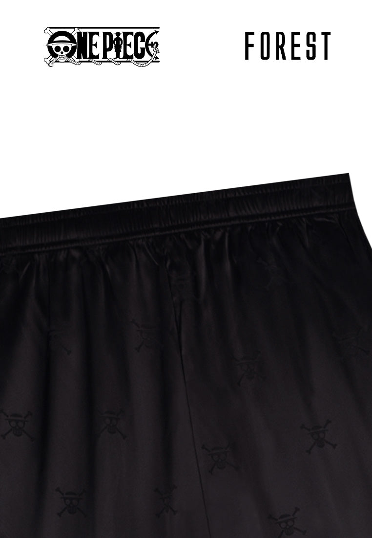 (1 Pc) Forest X One Piece Unisex Satin Spandex Long Pants Pyjamas Selected Colours - NPU0040L