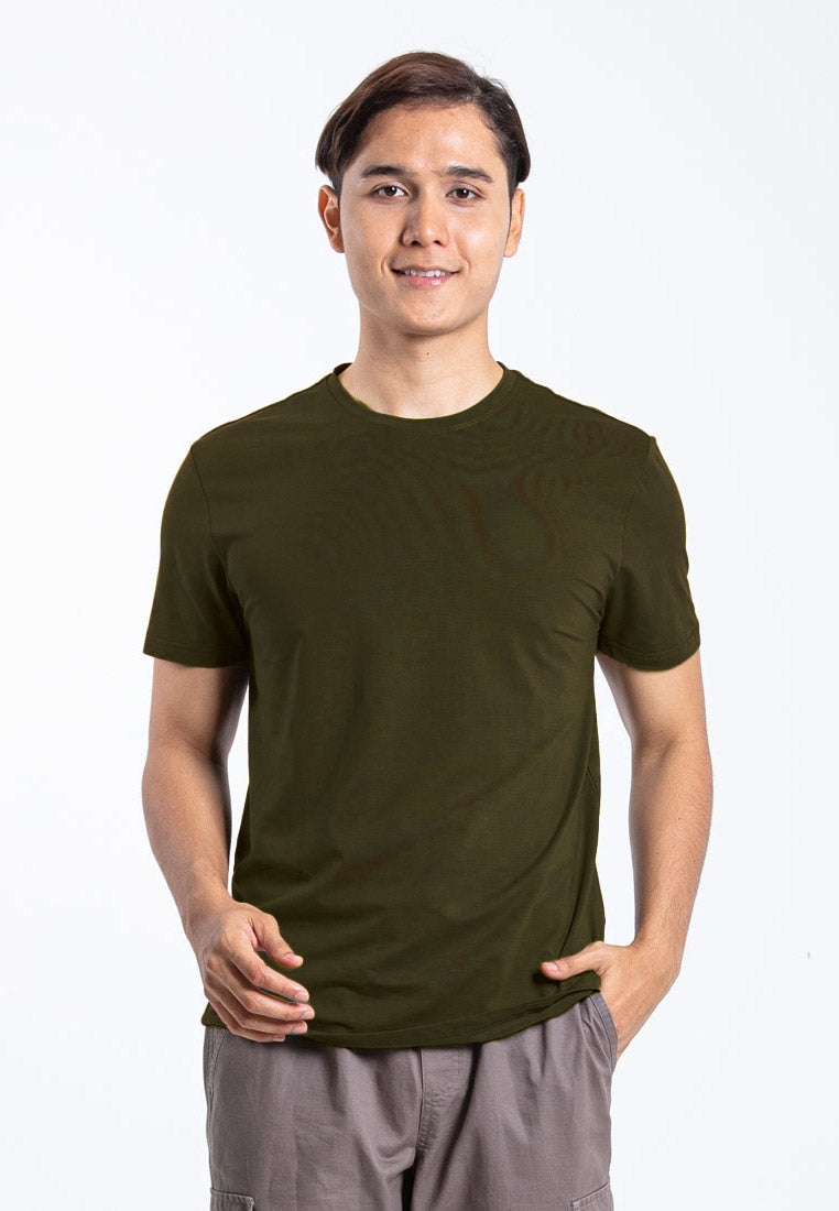 Forest Plus Size Premium Soft-Touch Cotton Slim Fit Plain Tee T Shirt Men - PL23791