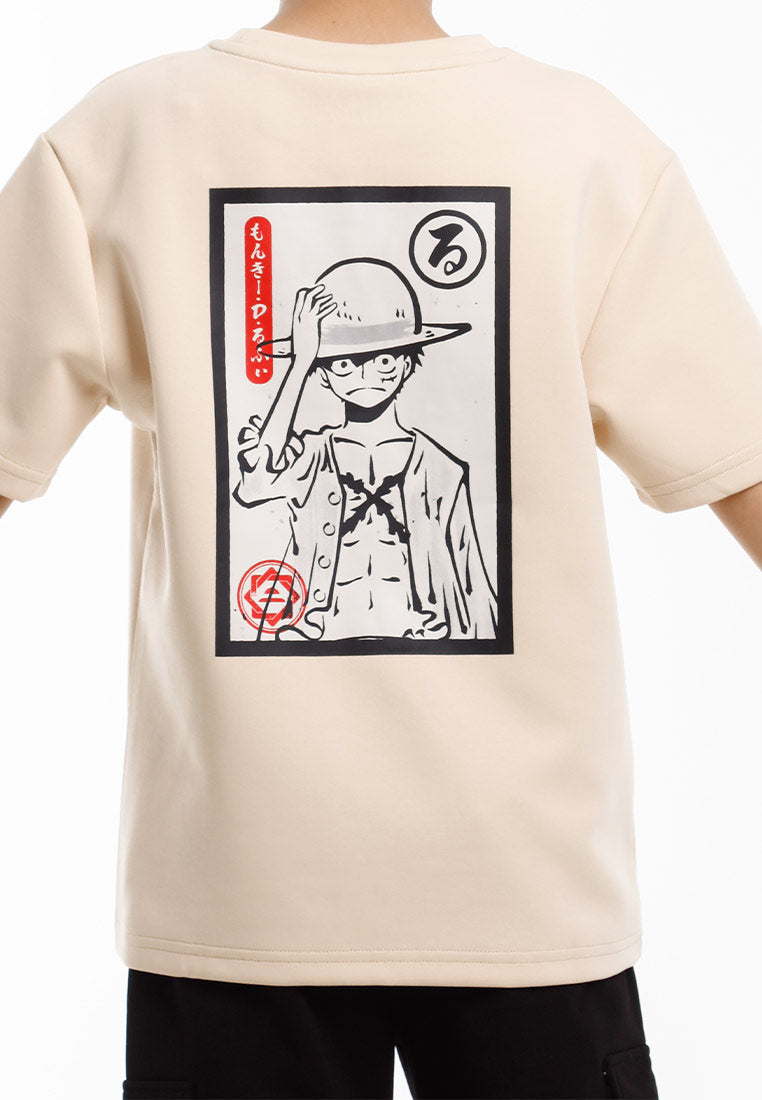 Forest Baju T Shirt/Seluar Lelaki | Forest x One Piece Luffy Premium Air-Cotton Oversized Mens Tee/Pants/Kid - FO20000/FO10002/FOK20000