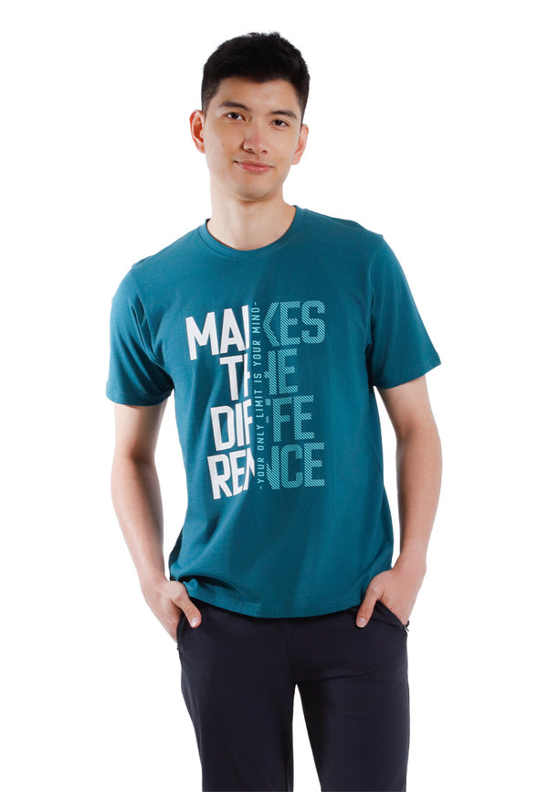 Forest T-shirt Lelaki | Forest Regular Fit Graphic Tee Crew Neck Short Sleeve T Shirt Men - 24057