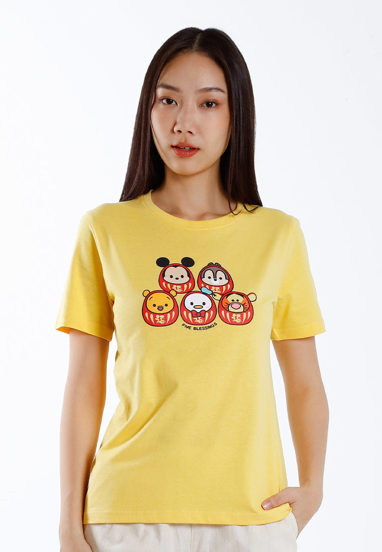 Forest x Disney Tsum Tsum Cotton Round Neck CNY Tee Ladies  - FW820111