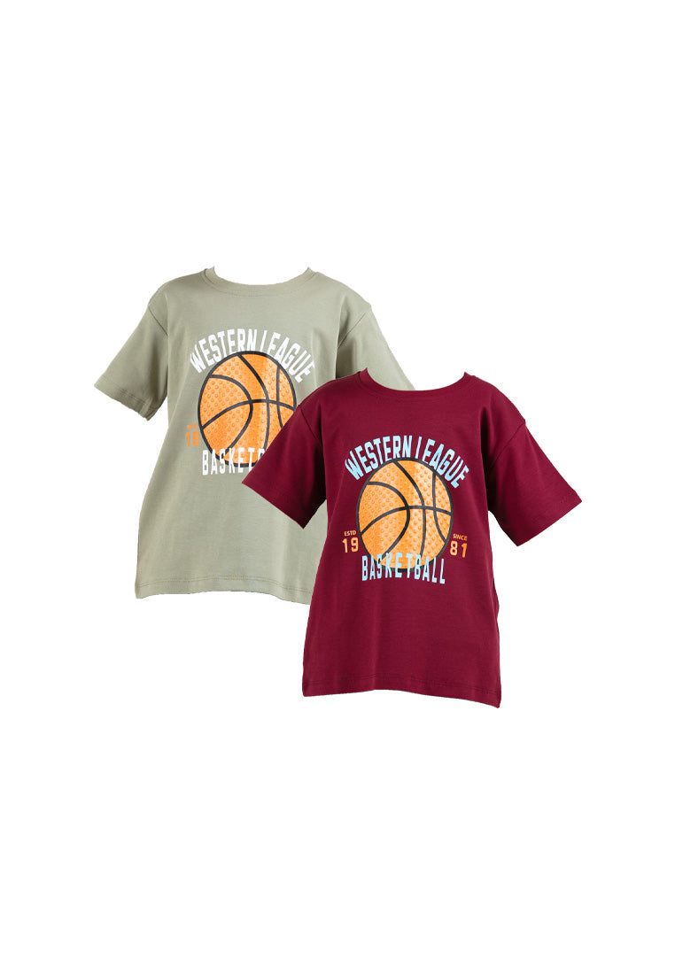 Forest Kids Boys Premium Cotton Interlock Round Neck Graphic T-Shirt | Baju T-Shirt Budak Lelaki - FK20221