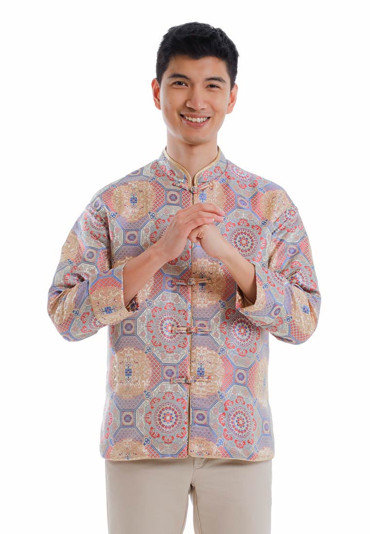 Byford CNY Tang Fu Lelaki | Byford Mens Tang Fu Jacquard Long Sleeve - 3526904Z