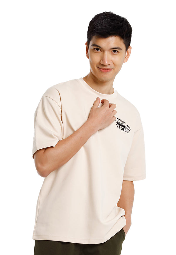 Forest Baju T Shirt Lelaki | Forest x Marvel Fantastic 4 Air-Cotton Oversized Heavy Weight Mens Tee- FA20022