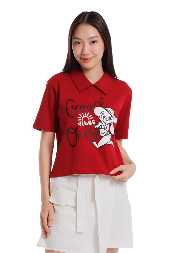 Forest T Shirt Perempuan/Budak | Forest x Disney Zootopia 2 Premium Cotton Cropped Women/Kids Tee - FW820157/FWK820157