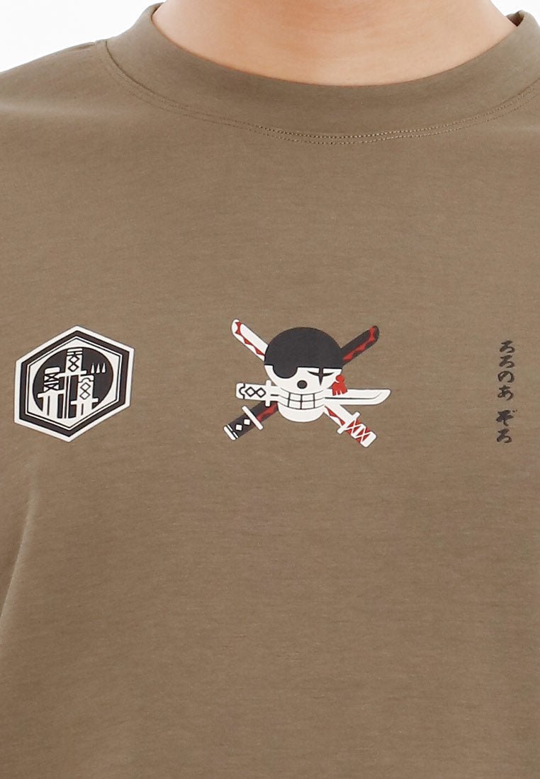 Forest Baju T shirt/Seluar Lelaki | Forest x One Piece Zoro Premium Air-Cotton Oversized Mens Tee/Pants - FO20009/FO65000