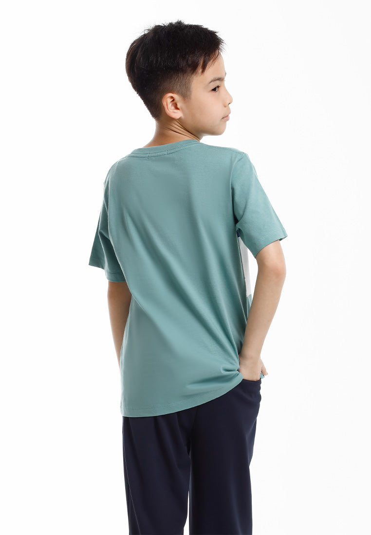 Forest Baju T Shirt Budak Lelaki | Forest Kids Regular Fit Graphic Tee Crew Neck Short Sleeve  - FK20334
