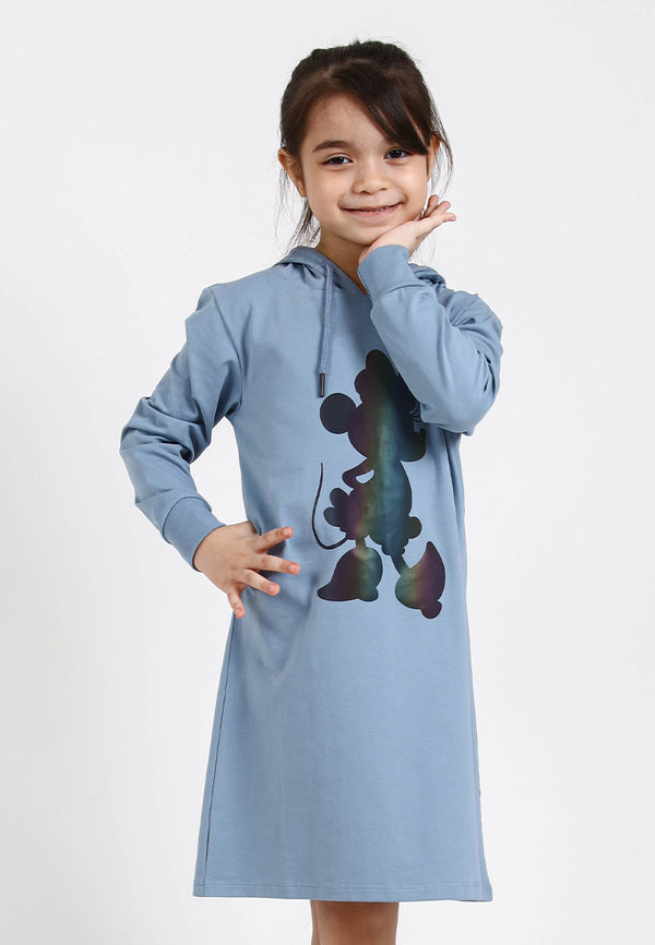 Forest x Disney 100 Years of Wonder Disney Minnie Gradient Colour Long Sleeve Hoodies Kids Dress Family Tee | FWK885034