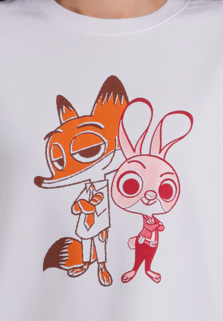 Forest T Shirt Perempuan/Budak | Forest x Disney Zootopia 2 Premium Cotton Cropped Women/Kids Tee - FW820154 /FWK820154