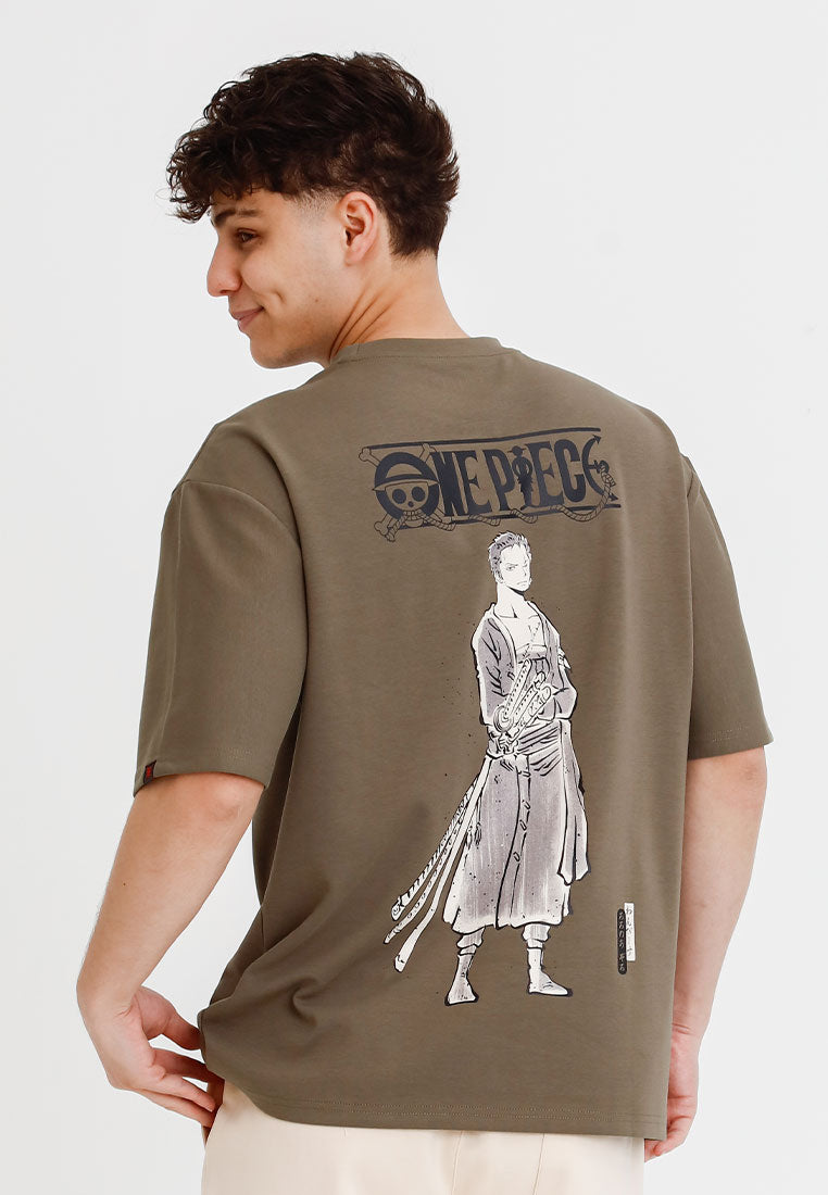 Forest Baju T shirt/Seluar Lelaki | Forest x One Piece Zoro Premium Air-Cotton Oversized Mens Tee/Pants - FO20009/FO65000