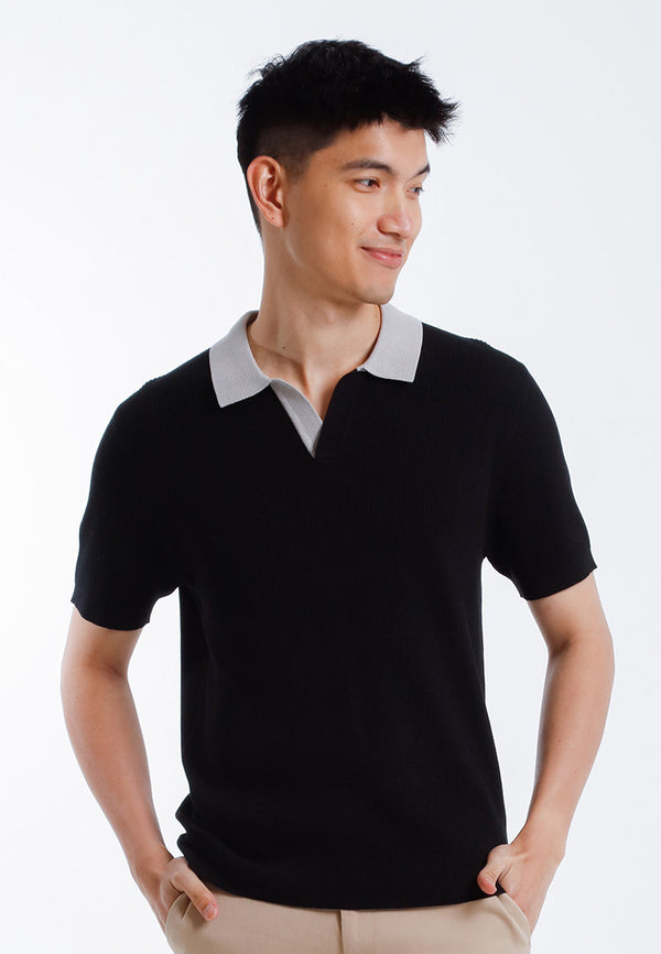 Alain Delon T-Shirt Polo | Alain Delon Knits Polo Shirt Short Sleeve - 16025004