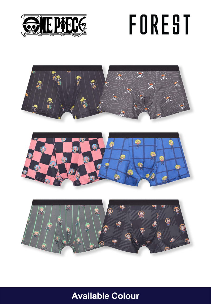 Forest Seluar Dalam Budak | (2 Pcs) Forest X One Piece Kids Microfiber Spandex Shorty Brief Underwear- NUJ0007S