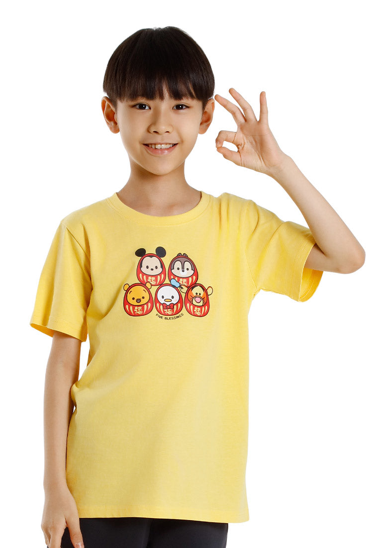 Forest x Disney Tsum Tsum Cotton Round Neck CNY Tee Kids  - FWK20111