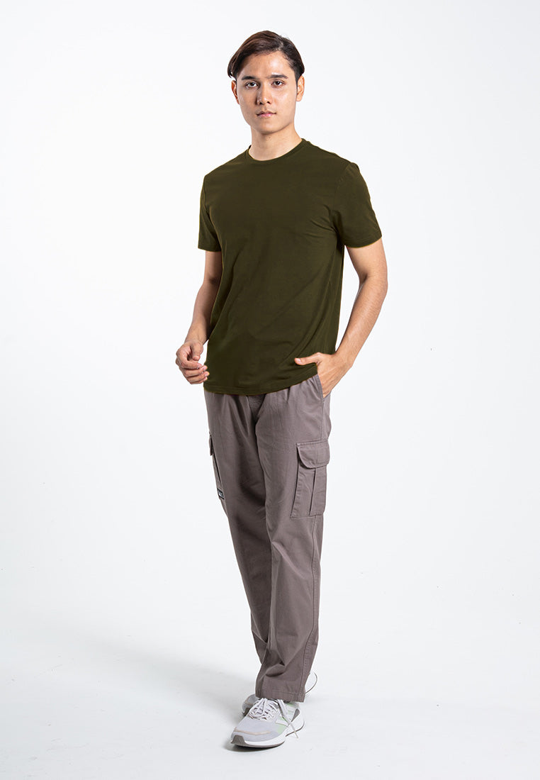 Forest Plus Size Premium Soft-Touch Cotton Slim Fit Plain Tee T Shirt Men - PL23791