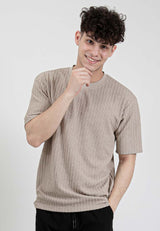 Forest Fancy Knitted Round Neck T Shirts Men Knitwear | Baju Sweater Lelaki Knitwear - 621386