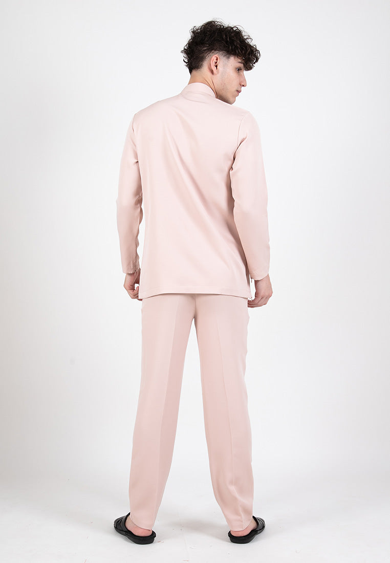 Forest x Hatta Dolmat Baju Melayu Cekak Musang Regular Fit - BM23766 -17Nude