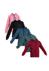 Forest Kids Unisex Stretchable Cotton Interlock Casual Hoodie Boys Girls Jacket | Jaket Budak Lelaki Perempuan - FK30003
