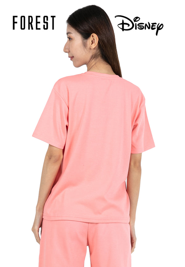 (1 Pc) Forest X Disney Ladies 100% Cotton Interlock Lounge Tee Pyjamas-WPL0078R / WPL0083R / WPL0116R / WPL0121R