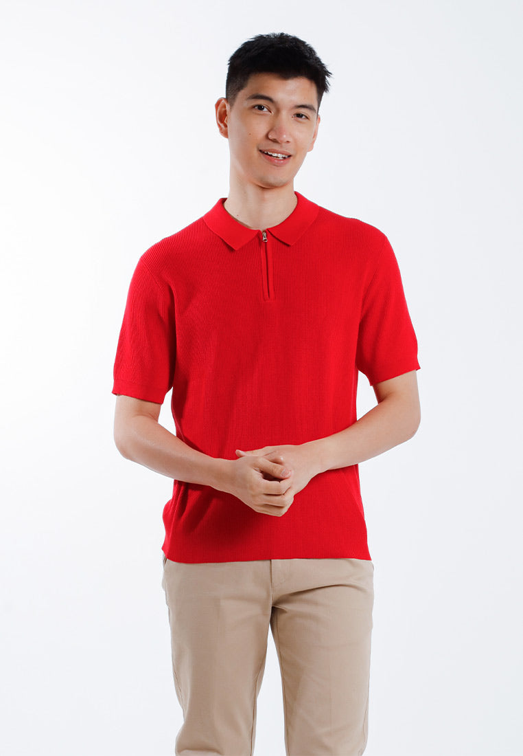 Alain Delon Tshirt Lelaki Lengan Pendek | Alain Delon Knits Polo Shirt Short Sleeve - 16025007