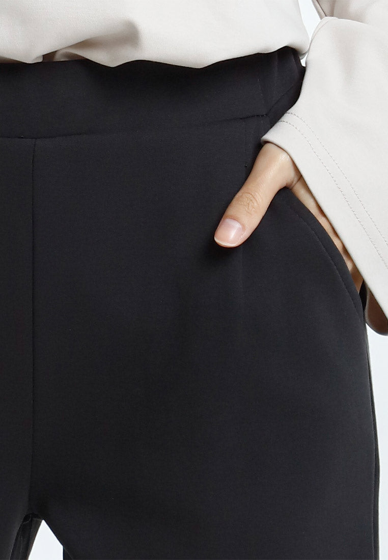 Forest Seluar Panjang Perempuan | Forest Ladies Cotton Interlock Tapered Pants Women Casual Long Pants - 810500