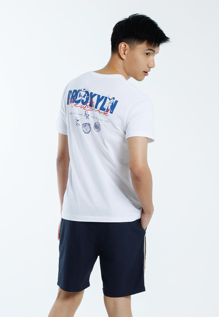 Forest T Shirt Lelaki | Forest Regular Fit Graphic Printed Round Neck Short Sleeve T Shirt Men - 24081