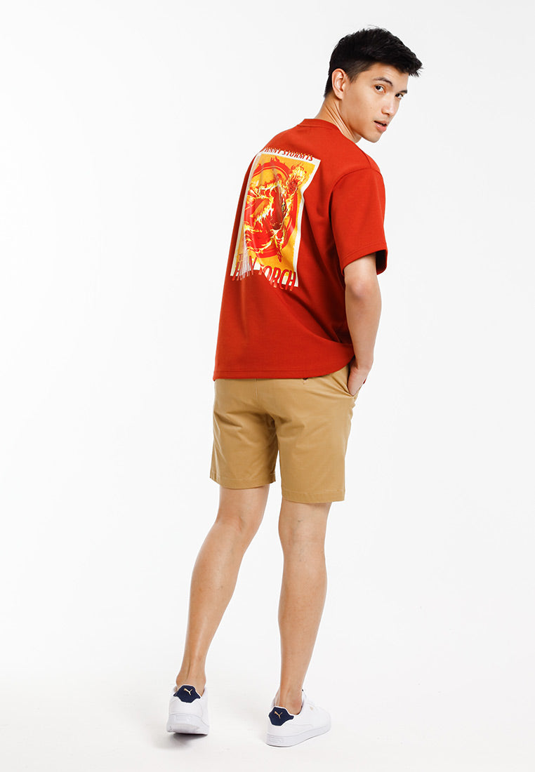 Forest Baju T Shirt Lelaki | Forest x Marvel Fantastic 4 Air-Cotton Oversized Heavy Weight Mens Tee - FA20025