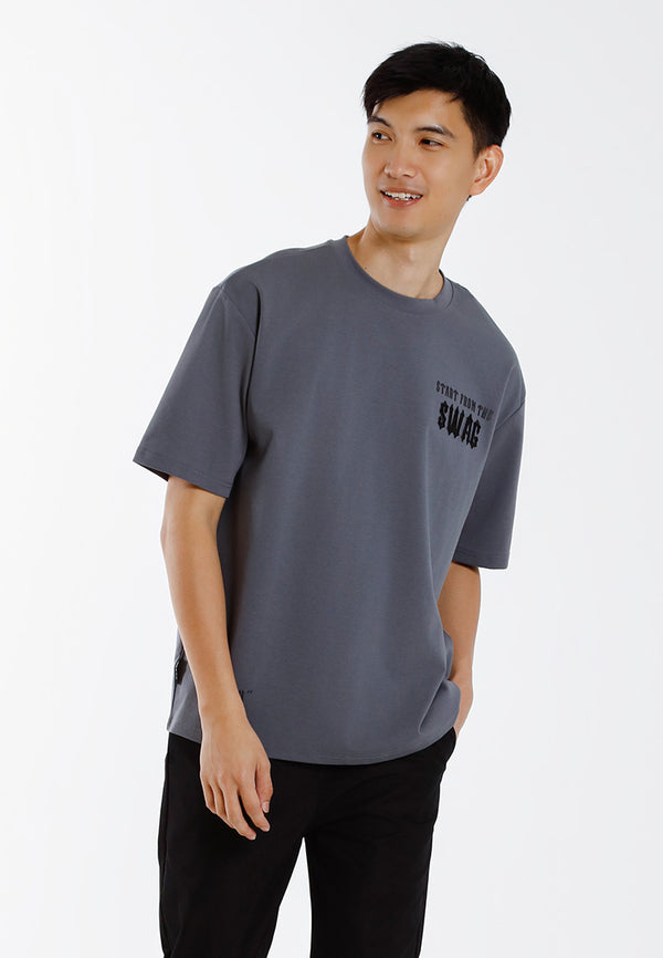 Forest T-Shirt Lelaki | Forest Oversized Premium Weight Cotton Oversized Tee Crew Neck Short Sleeve T Shirt Men - 621427