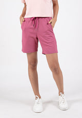 Forest Ladies Casual Polyester Elastic Waist Women Casual Shorts | Seluar Pendek Perempuan - 870145