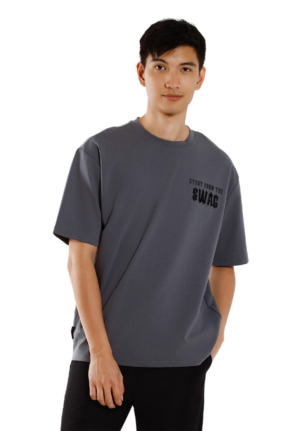 Forest T-Shirt Lelaki | Forest Oversized Premium Weight Cotton Oversized Tee Crew Neck Short Sleeve T Shirt Men - 621427