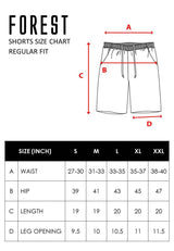 Forest 100% Cotton Twill Men Shorts Casual Short Pants Men | Seluar Pendek Lelaki - 65803