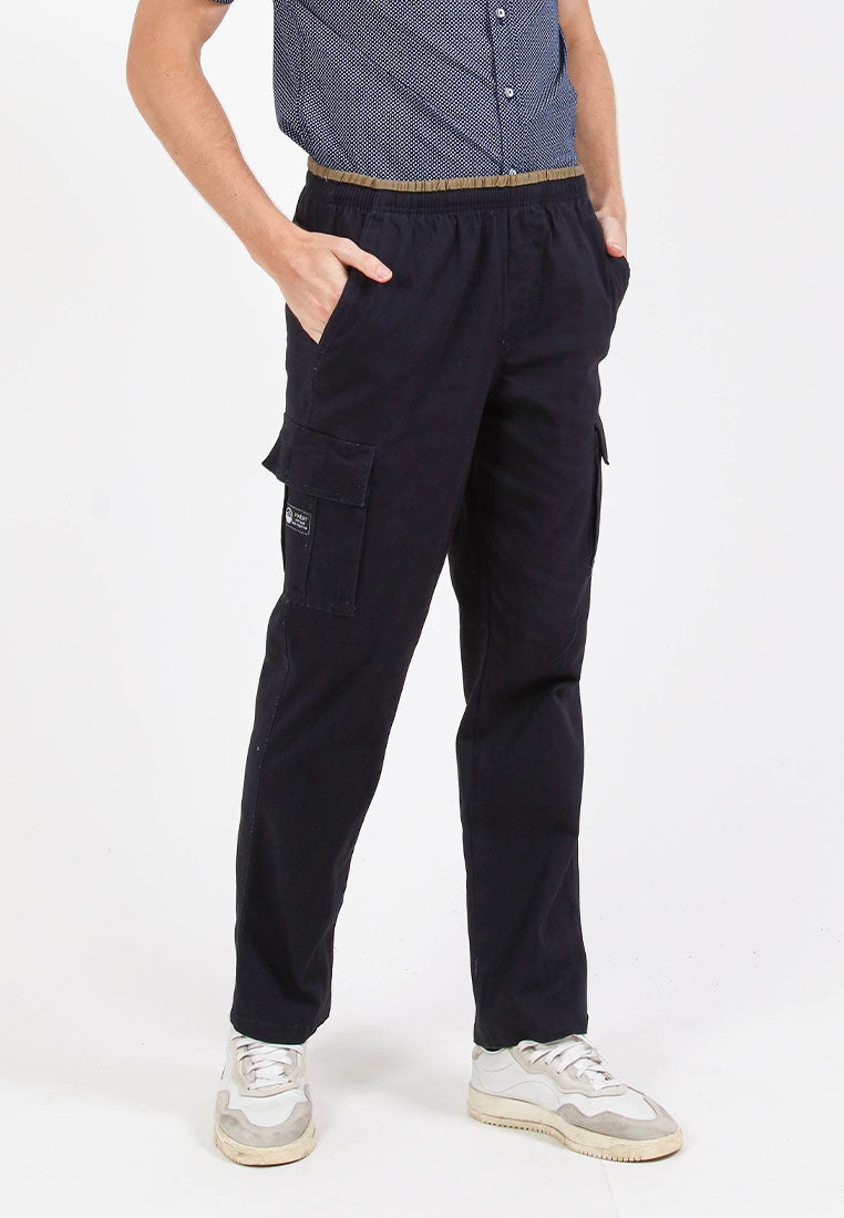 Forest Cotton Twill Stretchable Cargo Pants Men Cargo Long Pants Trousers | Seluar Lelaki Cargo Panjang - 10768