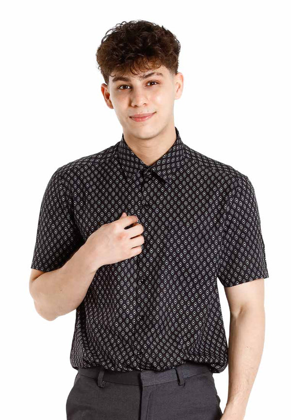 Alain Delon Microspdx with pocket modern fit floral - 14424033