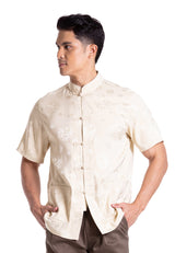 Alain Delon 2025 CNY Men Traditional PV Short Sleeve Shirt Tang Suit | Sam Fu | 唐装 - 14525002