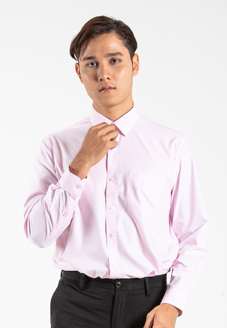 Alain Delon Long Sleeve Regular Fit Plain Business Shirt  - 15024006