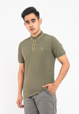 Forest Premium Weight Cotton Pique Slim Fit Polo T Shirt Men Collar Tee | Baju T Shirt Lelaki Polo - 23636