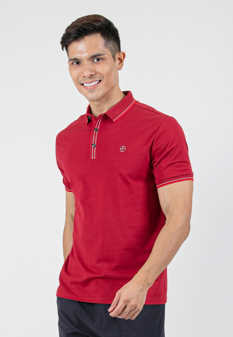 Forest Soft-Touch Silky Cotton Slim Fit Mercerized Look Knitted Polo Tee | Baju T Shirt Lelaki - 23789